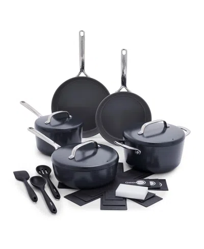 Greenpan Gp5 Hard Anodized Healthy Ceramic Nonstick 15-piece Set In Slate