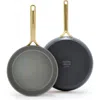 Greenpan Gp5 Champagne Ceramic Non-stick 9.5 & 11 Fryapn Set - 100% Exclusive In Slate