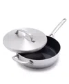 Greenpan Gp5 Stainless Steel 4-quart Saute Pan With Lid In Silver