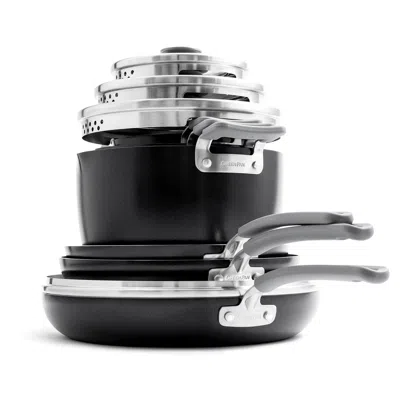 Greenpan Levels Essential 13 Piece Nonstick Cookware Set In Black