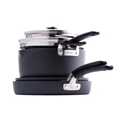 Greenpan Levels Healthy Ceramic Nonstick 6 Piece Cookware Set In Silver;black