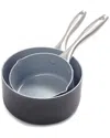 Greenpan Lima 2pc Saucepan Set