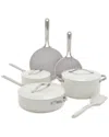 Greenpan Nova 10pc Cookware Set In Neutral