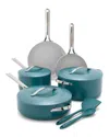 Greenpan Nova 10pc Cookware Set In Blue