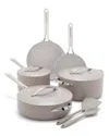 Greenpan Nova 10-pc. Ceramic Nonstick Cookware Set In Orange