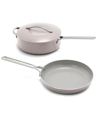GREENPAN GREENPAN NOVA 3PC FRYPAN & SAUTE PAN WITH LID SET