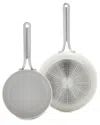 Greenpan Nova 8in & 10in Fry Pan Set In Gray