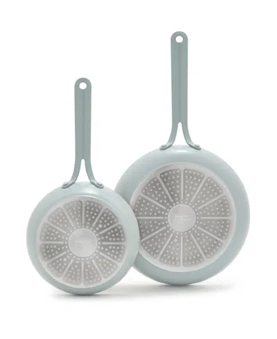 Greenpan Nova Gallery Ceramic Nonstick 2-piece Frypan Set In Blue