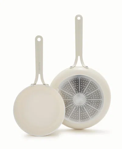Greenpan Nova Gallery Ceramic Nonstick 2-piece Frypan Set In White