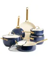 Greenpan Padova Healthy Ceramic Nonstick Cookware Set, 10 Piece In Twilight