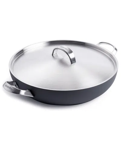 Greenpan Paris Pro 11in Covered Everyday Pan With 2 Side Handles In Black