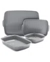 Greenpan Premiere Bakeware, 4pc Set In Grey