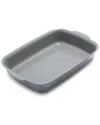 Greenpan Premiere Ceramic Nonstick Ovenware Rectangular Baker In Grey