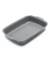 Greenpan Premiere Ceramic Nonstick Ovenware Rectangular Baker In Gray