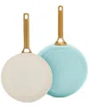 Greenpan Reserve 2-pack 10" And 12" Frypan Set In Multi