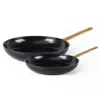 Greenpan Reserve 10 And 12 Frypan Set In Black
