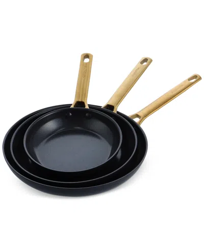 Greenpan Reserve Black Ceramic Nonstick 3pc Fry Pan Set