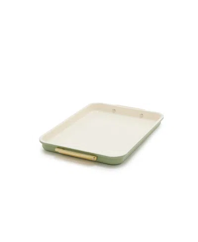 Greenpan Reserve Healthy Ceramic Nonstick Bakeware Quarter Sheet Pan In Green