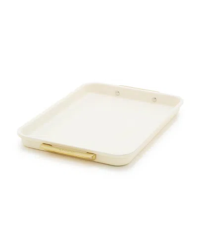 Greenpan Reserve Healthy Ceramic Nonstick Bakeware, Quarter Sheet In White