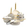 Greenpan Padova Healthy Ceramic Nonstick Cookware Set, 10 Piece In Taupe