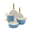 Greenpan Reserve 10-piece Ceramic Nonstick Cookware Set In Sky