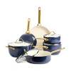 Greenpan Reserve Healthy Ceramic Nonstick Cookware, Set Of 10 In Twilight