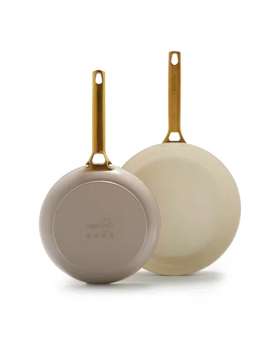 Greenpan Reserve Padova Ceramic 10" & 12" Nonstick Frypans, Set Of 2 In Brown