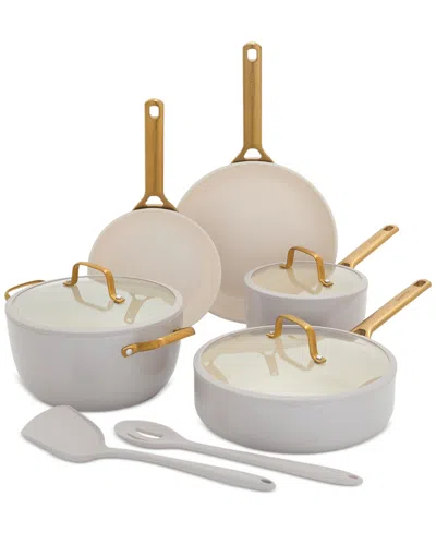 Greenpan Reserve Pro 10-piece Nonstick Cookware Set In Brown