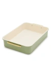 Greenpan Reserve Healthy Ceramic Nonstick Bakeware Rectangular Cake Pan In Green