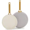 Greenpan Reserve Set Of 2 Ceramic Nonstick Frying Pans In Multi