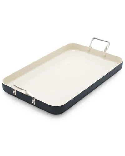 Greenpan Rio 18in Double Burner Griddle Pan In Blue