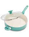 Greenpan Rio 5qt Sautž Pan With Lid In Blue