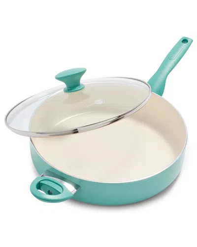 Greenpan Rio 5qt Sautž Pan With Lid In Blue