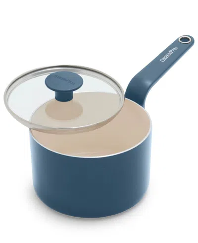 Greenpan Rio Advanced Diamond-infused Ceramic Nonstick 2-quart Sauce Pan In Dutch Blue