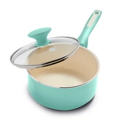 Greenpan Rio Healthy Ceramic Nonstick 2 Qt. Saucepan With Lid In Turquoise