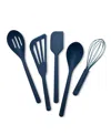 Greenpan Silicone Tools 5-pc. Utensil Set In Blue