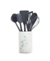 Greenpan Silicone Tools 7-pc. Crock Set In Gray