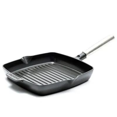 Greenpan Simmerlite 10" Nonstick Square Grill Pan In Gray