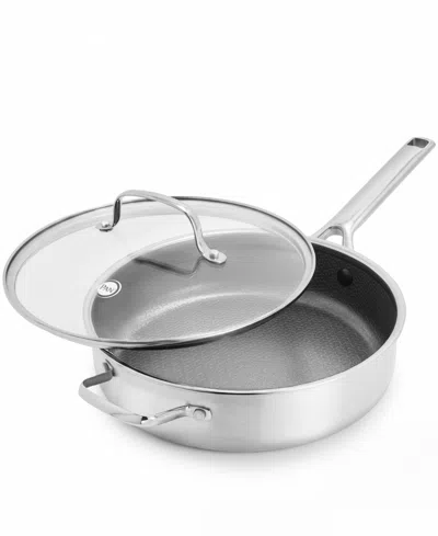 Greenpan Stainless-steel 5-quart Covered Saute Pan In Silver