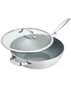 Greenpan Valencia Pro Stainless Steel 12 Covered Wok In Stainless Steel