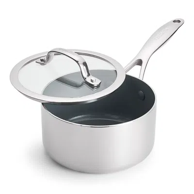 Greenpan Valencia Pro Stainless Steel 2 Qt. Saucepan In Silver