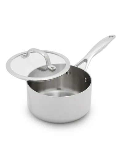 Greenpan Valencia Pro Stainless Steel Uncoated 1.6-quart Saucepan With Lid In Gray