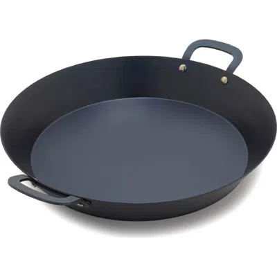 Greenpan X Bobby Flay 15" Carbon Steel Paella Pan In Black