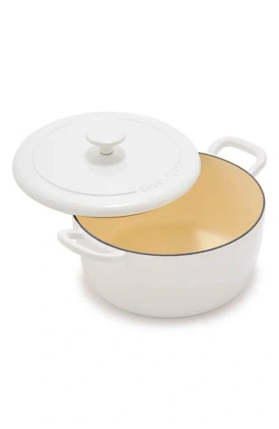 Greenpan X Bobby Flay 5.5-quart Enameled Cast Iron Dutch Oven In White