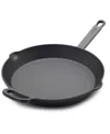 Greenpan X Bobby Flay Cast Iron 12" Frypan In Black