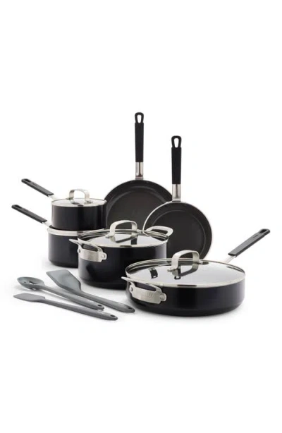 Greenpan X Bobby Flay Professional Ceramic Nonstick 13-piece Cookware Set In Black