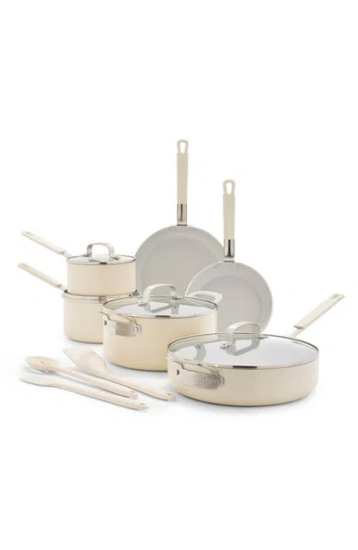 Greenpan X Bobby Flay Professional Ceramic Nonstick 13-piece Cookware Set In Neutral