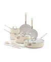 Greenpan X Bobby Flay Professional Grade Ceramic Nonstick 13-piece Cookware Set In Cream