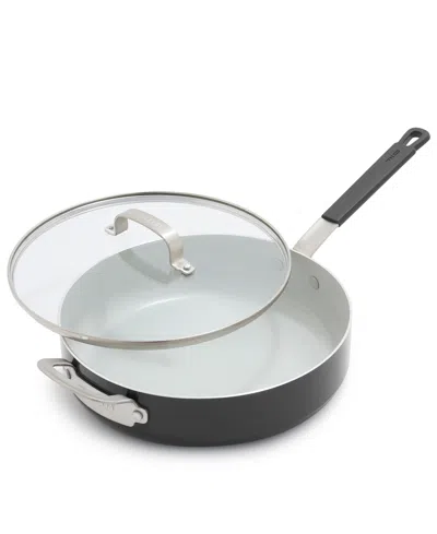 Greenpan X Bobby Flay Professional Grade Ceramic Nonstick 4.5-quart Saute Pan With Lid In Black