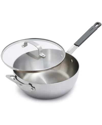 Greenpan X Bobby Flay Stainless Steel 3.57-quart Chef's Pan With Lid